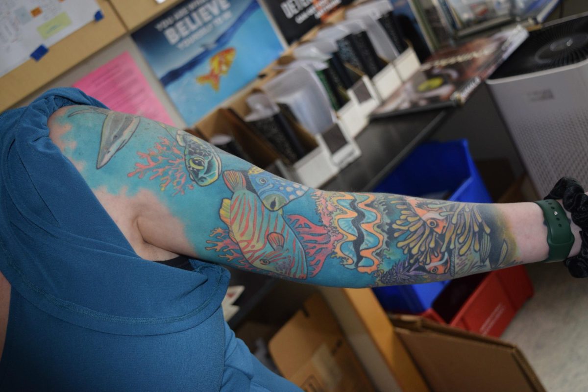 Kresge's 3/4 sleeve tattoo.