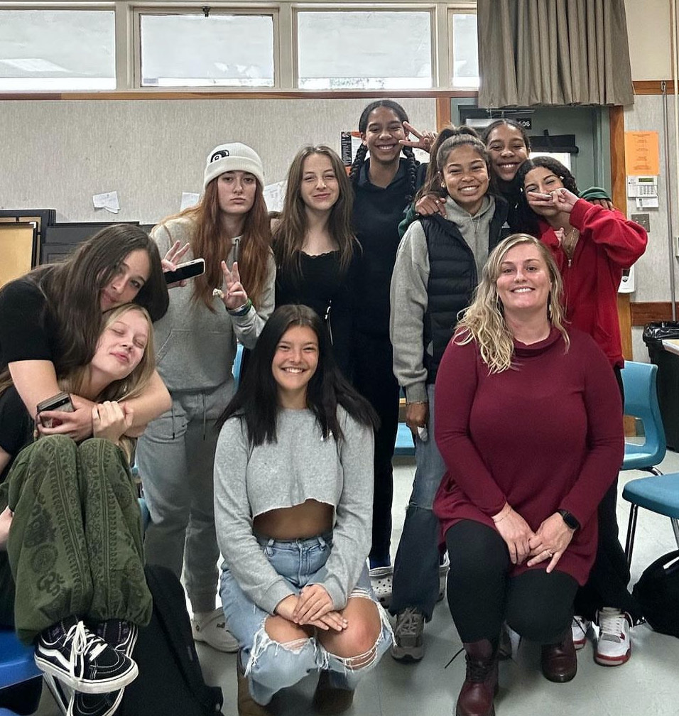 A meeting of Arcata High Girls Group run by Humboldt IPA