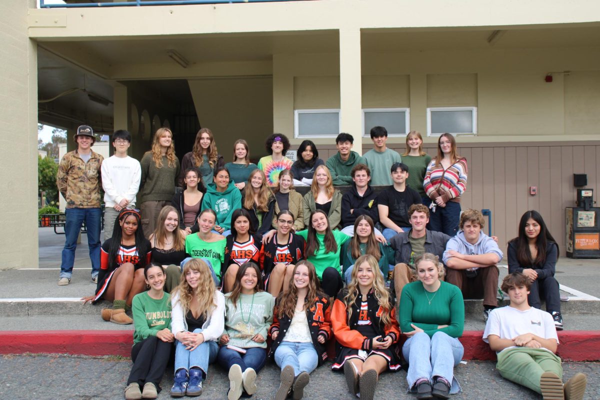 Homecoming nominees posing for a group picture.