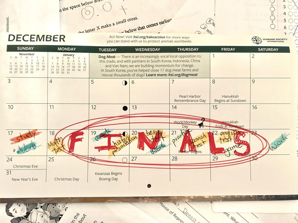 Finals calendar!