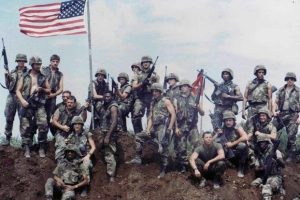 United States Marines in Grenada, 1983. 