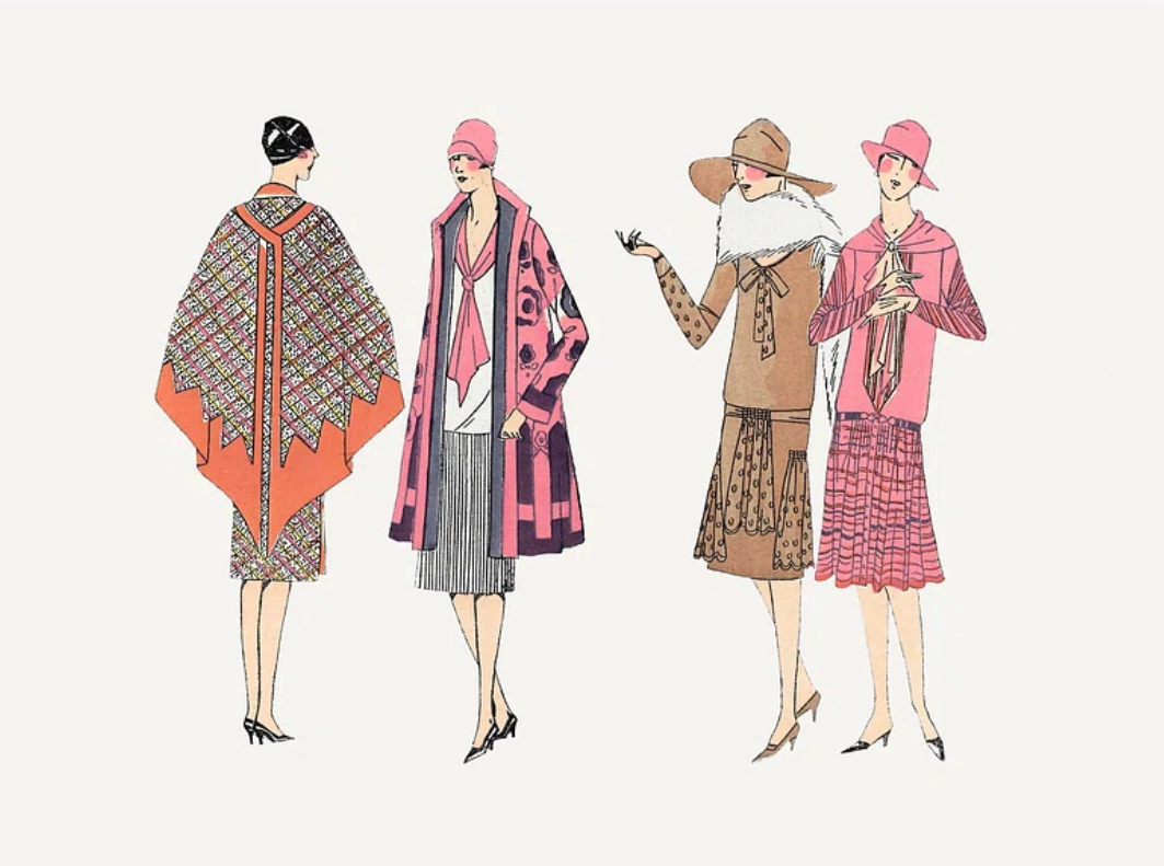 Flapper dresses (1923) fashion plates in high resolution published in Très Parisie. Original from The Rijksmuseum. Digitally enhanced by rawpixel.
