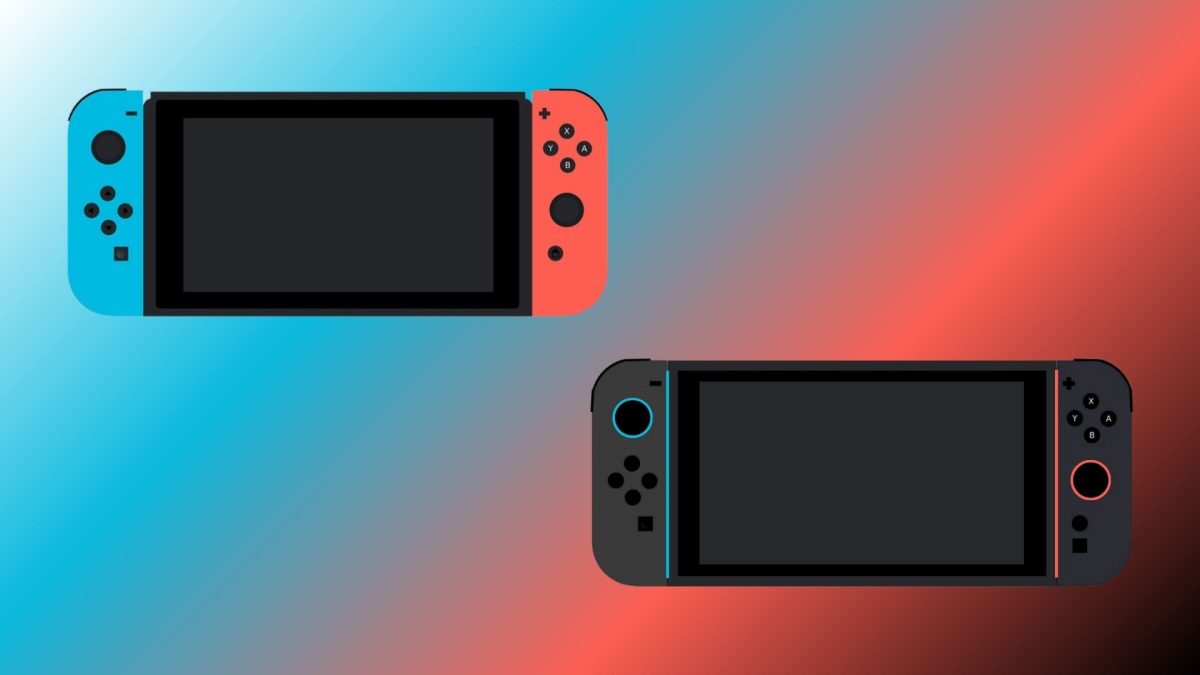 Graphic of a Nintendo Switch 1 and Nintendo Switch 2.