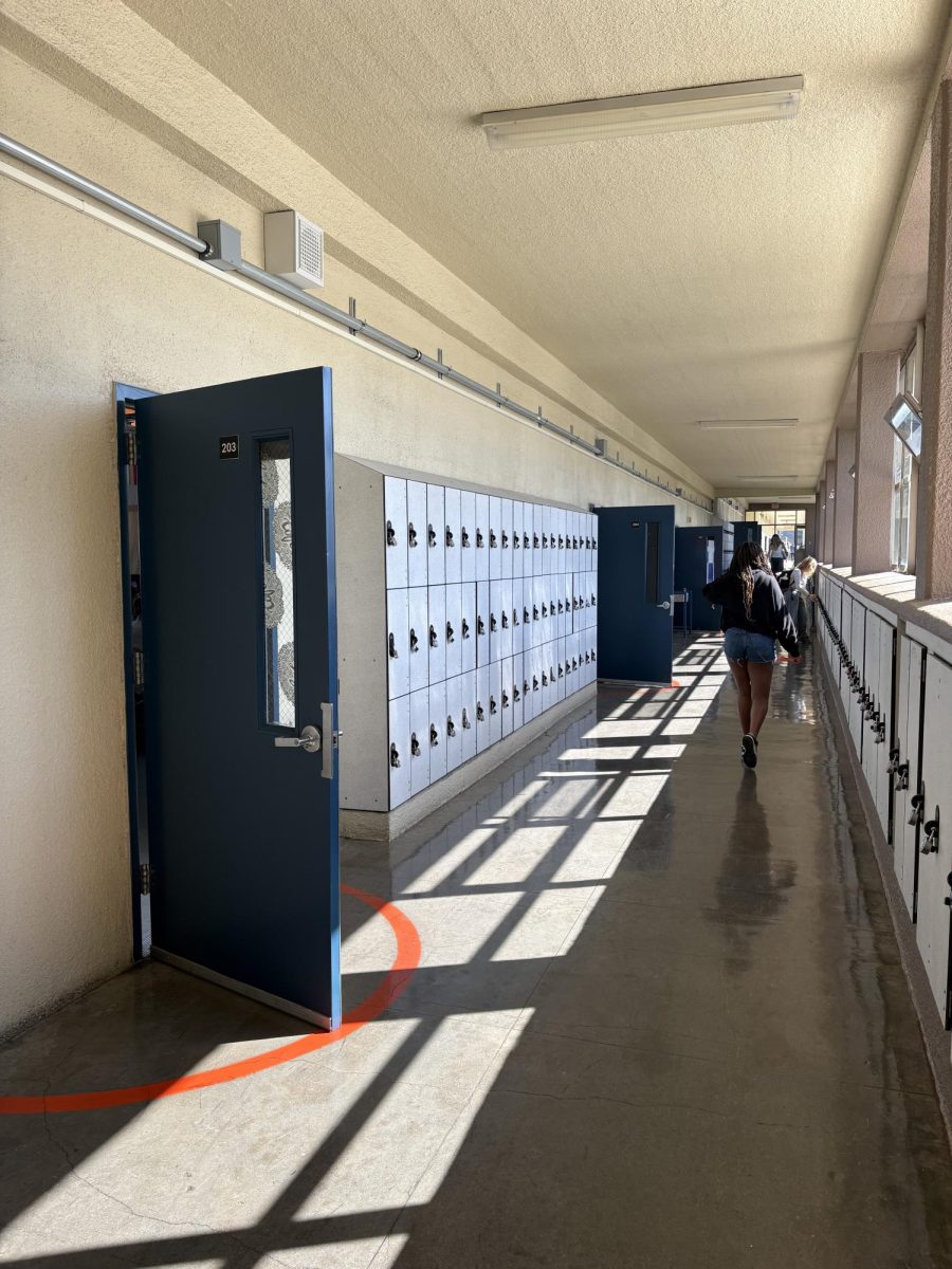 The language hallway at Arcata High