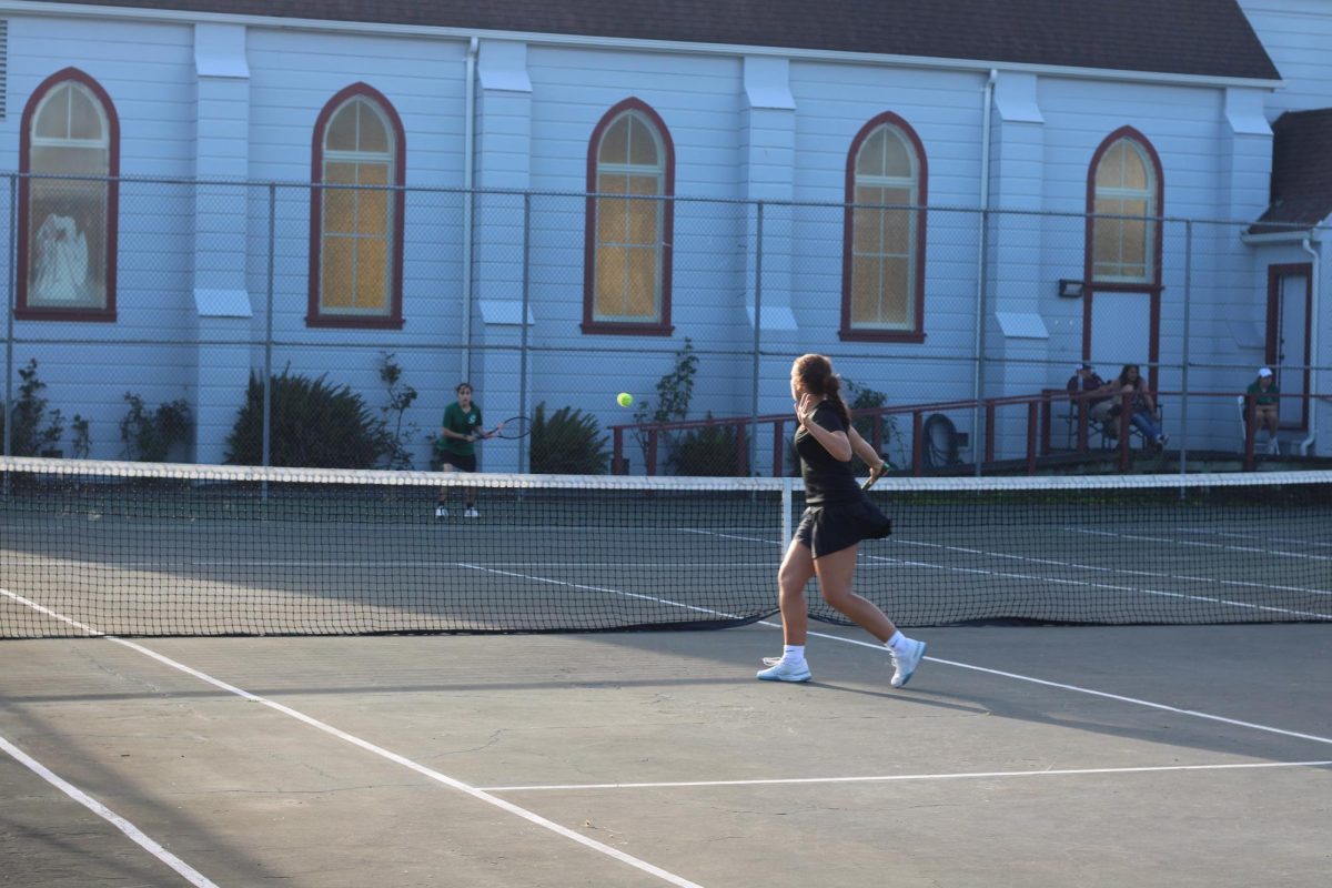 Brooke Osborn playing against St. Bernard's.