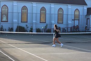 Brooke Osborn playing against St. Bernard's.