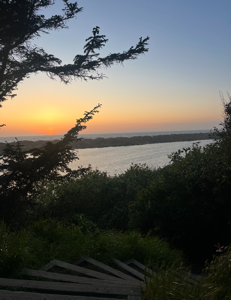 Where the Mad River meets the ocean.