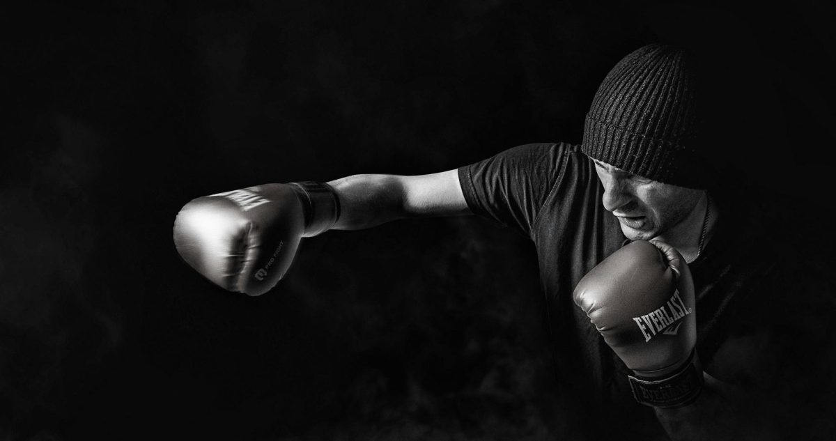 This is a picture of a boxer for the upcoming Jake Paul fight 