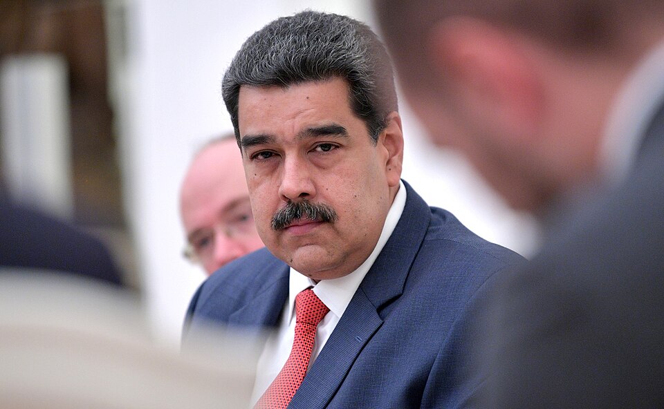 Nicolás Maduro in a meeting.
