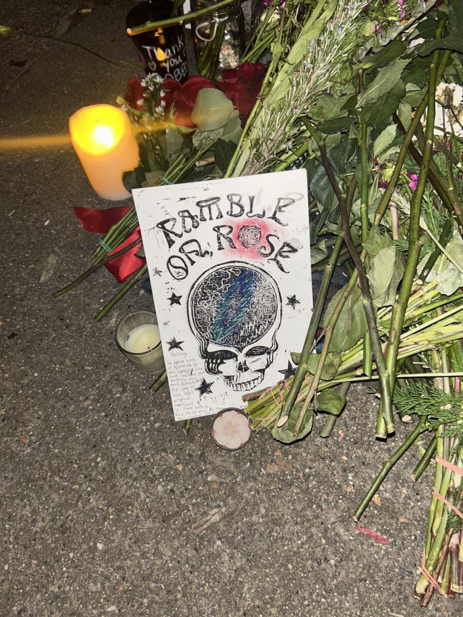 A art piece outside the Grateful Dead's former home in San Francisco California.  
