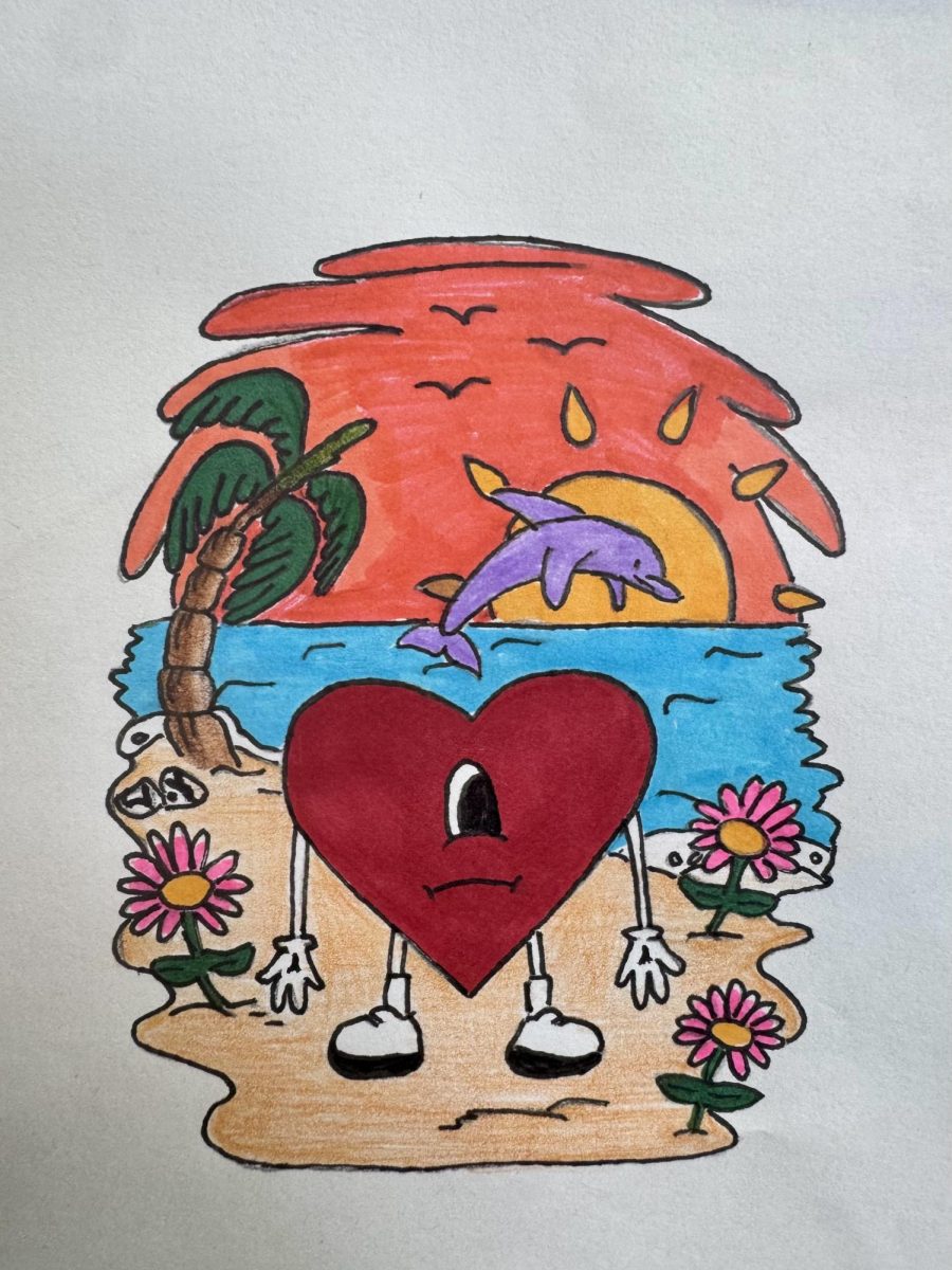 Drawing of the album "Un Verano Sin Ti."