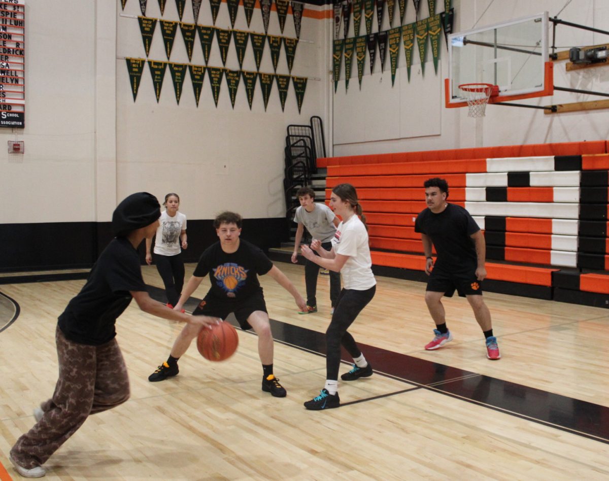 Students participating in the 3v3 tournament. 