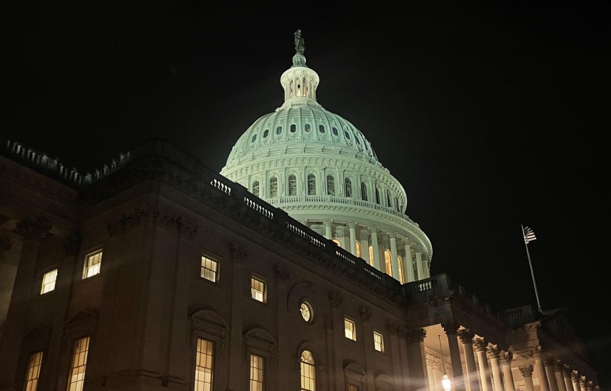 The U.S. Capitol at 2 a.m. after the House of Representatives voted on the FISA 2008 amendments. 