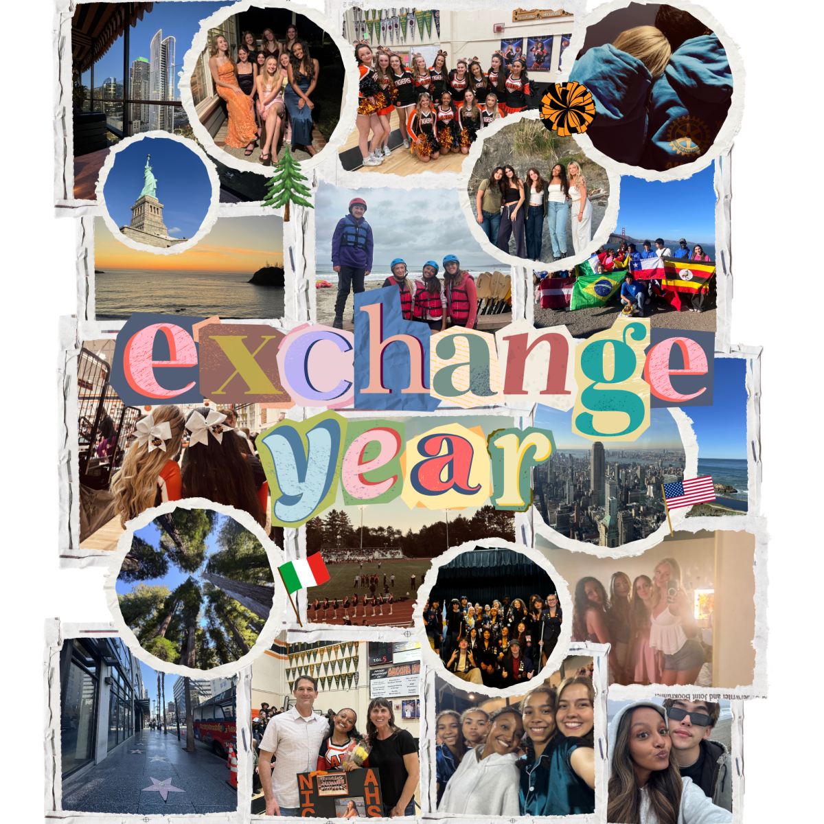 Exchange year collage